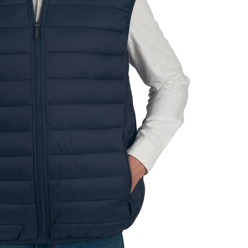 Alpine Swiss Clark Mens Puffer Vest Down Alternative Water Resistant Packable Outerwear Zip Up Pockets Warm Versatile Layer NVY 2XL - Image 4